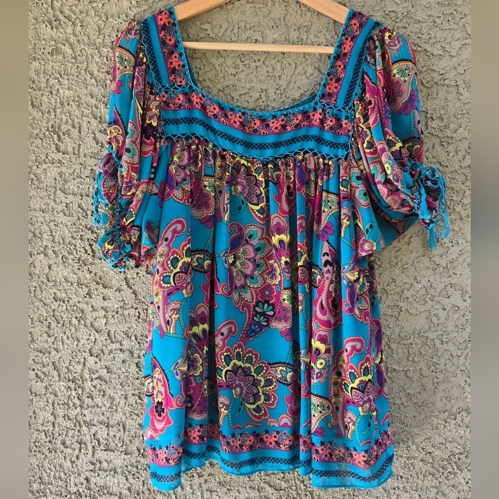ECI Paisley Blouse